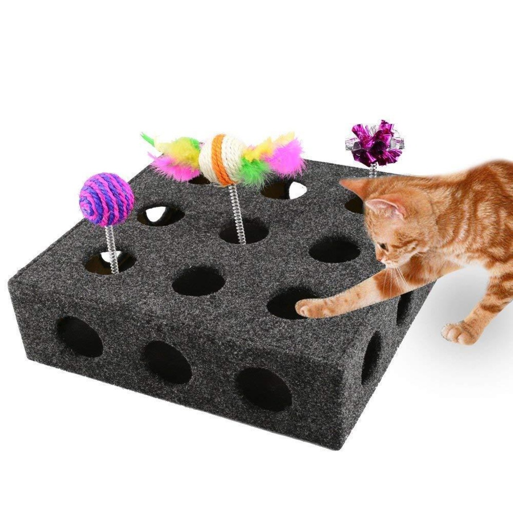 peek a prize cat toy