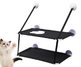 Cat Window Perch for Multi Cats with Breathable Mesh Fabric - Double Stack - $25.99 MSRP
