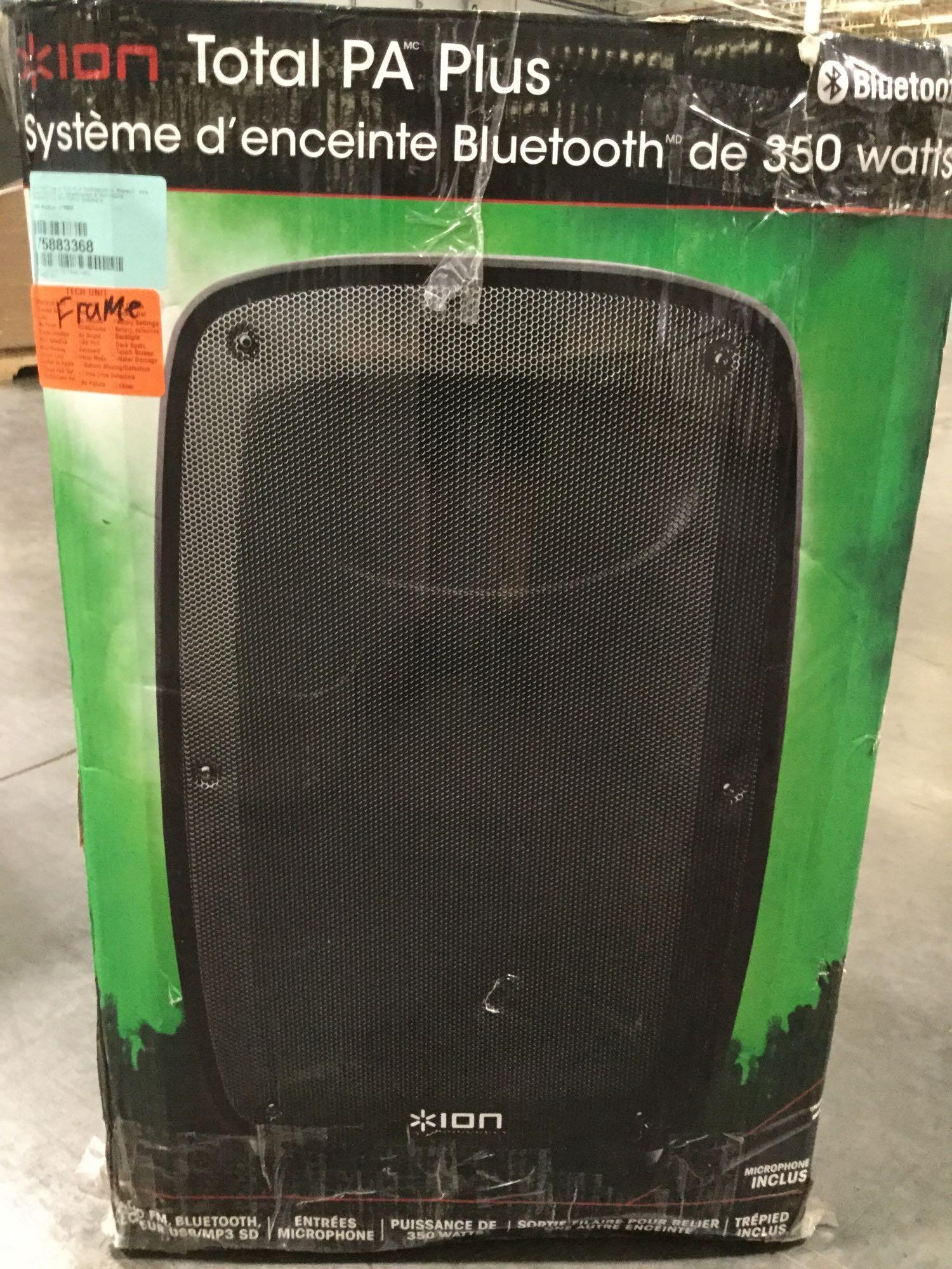 Ion Audio Total PA Plus iPA69 350Watt Bluetooth Proxibid