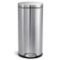 simplehuman 30 Liter / 8 Gallon Round Step Trash Can, Brushed Stainless Steel - $44.26 MSRP
