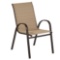 Stackable Sling Outdoor Dining Chair in Cafe