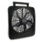 O2Cool New 8 Battery or Electric Operated Fan with Adapter, Black