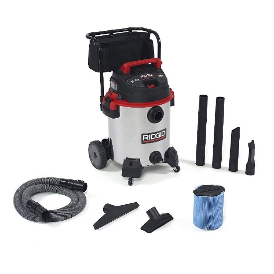 Ridgid 50353 1610RV Stainless Steel Wet Dry Vacuum, 16-Gallon Shop Vacuum with Cart $196.79 MSRP