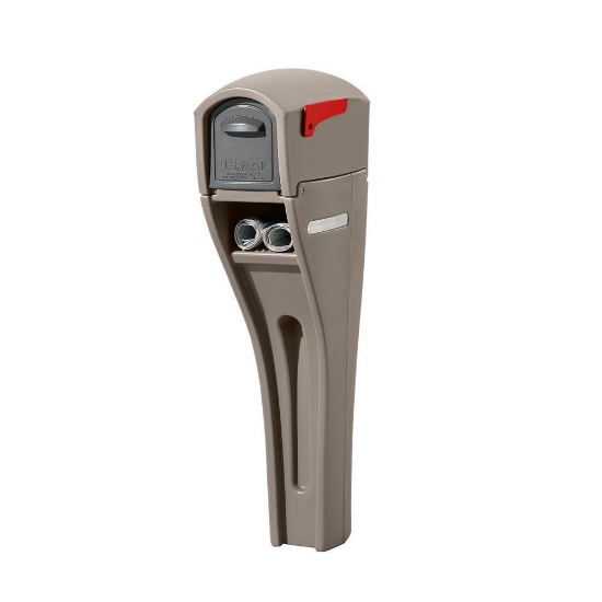 Step 2 562900 Mail Master Streamline Mocha OverPost Mounted Plastic Mailbox $70.98 MSRP