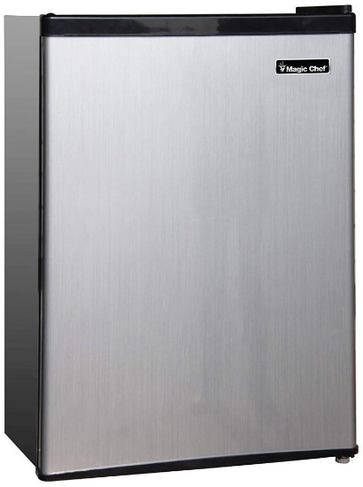Magic Chef Refrigerator Stainless Look, Steel