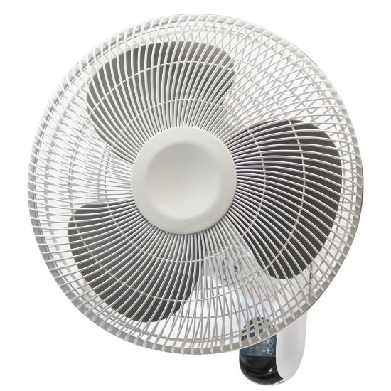 16 in. Oscillating Wall Mount Fan with Remote - $39.96 MSRP