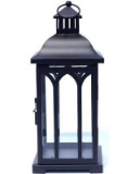 Hampton Bay 14 in. Metal Lantern in Black - $23.98 MSRP