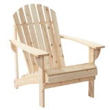 Hampton Bay Unfinished Stationary Wood Outdoor Adirondack Chair - $29.98 MSRP