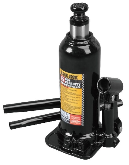 Black Jack 6-Ton Bottle Jack, Black $23.88 MSRP