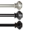 H.VERSAILTEX Window Treatment Single Rod Set with Classic Caps 28 to 48-Inch,3/4 Inch $17.99 MSRP