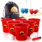 Yard Pong Outdoor Games ? Giant Pong Buckets & Balls Set - $54.90 MSRP
