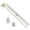 AES 6' Ft White Steel Flagpole Flag Pole kit Eagle Hardware Bracket Residential - $15.55 MSRP