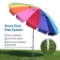 EasyGO Rainbow Beach Umbrella $94.99 MSRP