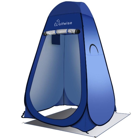 WolfWise Easy Pop Up Privacy Shower Tent Portable Outdoor Sun Shelter $39.99 MSRP