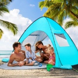 WolfWise Easy Pop Up Beach Tent Sun Shelter