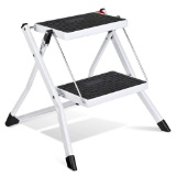 Delxo 2 Step Stool Stepladders Lightweight White Folding Step Ladder $36.99 MSRP