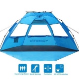 WhiteFang Beach Tent, Pop Up Instant Family Tent - $68.99 MSRP