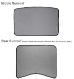 Car Sunshade Sunroof Mesh Sunshade Rear Window Custom-Fit Glass Shade Foldable Roof Window Sun Shade