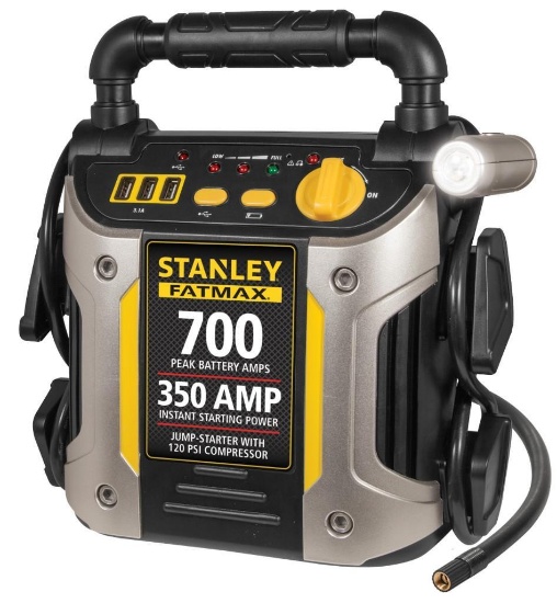 Fatmax 700/350 Amp Jump Starter w/120 PSI Compressor (J7CS) - $49.98 MSRP