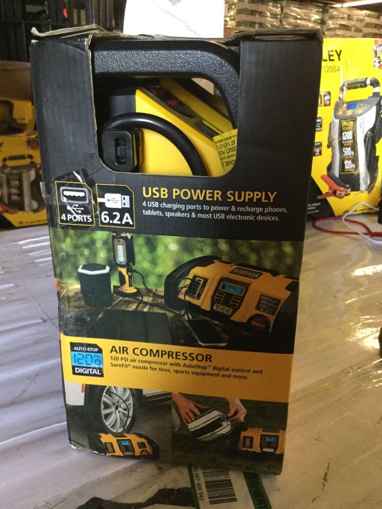 stanley fatmax power station 1000 on Stanley Fatmax 1000 Peak Amp Power Station Jump Starter Air Pressure Power Up Estate Personal Property Online Auctions Proxibid