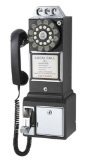 Crosley CR56-BK 1950's Payphone with Push Button Technology - $64.99 MSRP