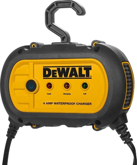 DeWalt DXAEWPC4 Fully Automatic 4 Amp 12V Waterproof Battery Charger/Maintainer $49.50 MSRP
