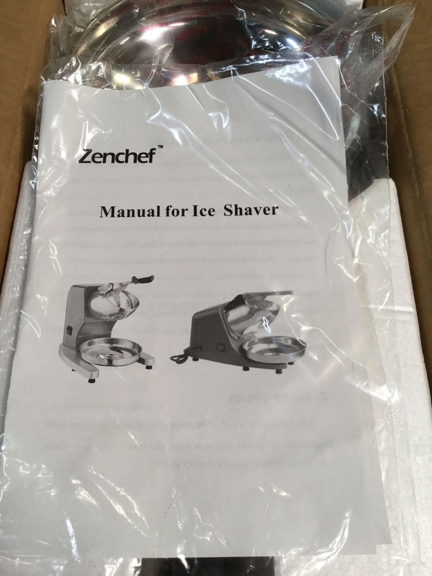 Zenchef Upgraded 300W Electric Ice Shaver Ice | Proxibid