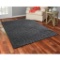 Mainstays Solid Heather Gray Circles Polyester Shag Area Rug and Runner