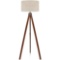 LEPOWER Wood Tripod Floor Lamp, Flaxen Lamp Shade with E26 Lamp Base $79.99 MSRP