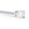 AMG Home Collections Adjustable Acrylic Diamond Curtain Rod 42 to 120-Inch,Silver