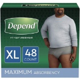 Depend FIT-Flex Incontinence Underwear for Men,$33 MSRP