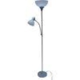 Mainstays 6 ft Combo Floor Lamp with Reading Light, Silver - $11.44 MSRP
