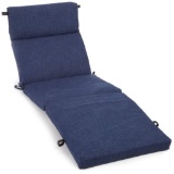 Blazing Needles Outdoor Spun Poly 24-Inch by 72-Inch by 3-1/2-In. Lounge Cushion,Blue - $122.60 MSRP