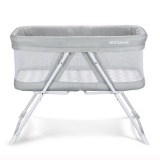 MiClassic 2in1 Stationary&Rock Mode Bassinet One-Second Fold Travel Crib, Gray - $84.99 MSRP