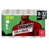 Brawny Tear-A-Square Paper Towels, Quarter Size Sheets, 16 Count - $29.08 MSRP