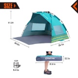 KingCamp Beach Tent Sun Shade Shelter Oversize With Extention Floor Privacy Door - $79.99 MSRP