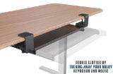 DEFY Desk Clamp On Keyboard Tray Office Under Desk Ergonomic Desks Wood 26 Inches - $59.97 MSRP