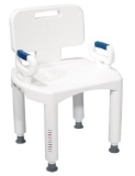 Drive Medical Premium Series Shower Chair with Back and Arms - $36.99 MSRP
