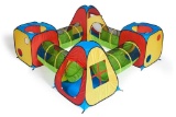 UTEX 8 in 1 Pop Up Children Play Tent House with 4 Tunnel, 4 Tents - $65.95 MSRP