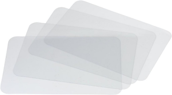 Clear placemat set of 4