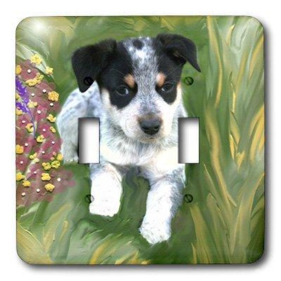 3dRose lsp_4791_2"Australian Cattle Puppy" Double Toggle Switch $20.38 MSRP