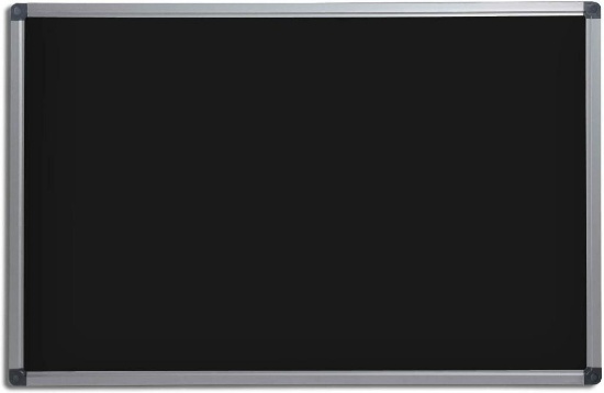 Black Magnetic Chalk Board Aluminium Framed 18" x 24"