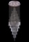 Saint Mossi Modern K9 Crystal Raindrop Chandelier Lighting Flush Mount LED Ceiling Light Fixture