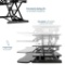Sit Stand Dual Monitor and Laptop Riser Workstation