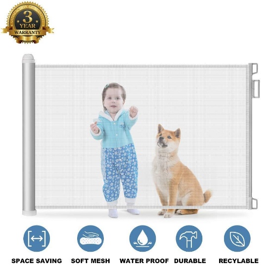 Baby Safety Gate Retractable $79.99 MSRP
