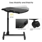 Langria Laptop Rolling Cart Table,Black - $46.99 MSRP