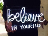 'Believe in yourself' Wedding Sweet Lovely Art Sign Handmade Neon Sign 11