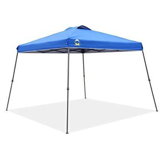 Crown Shades Backpack 8x8 Canopy with Sidewall, Blue $73.00 MSRP