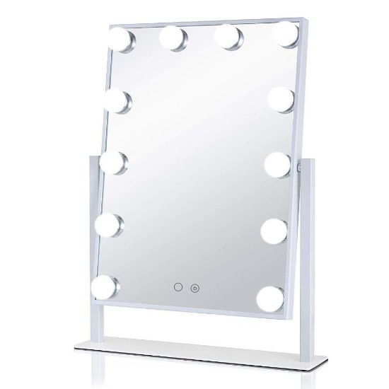 Aimee_JL Hollywood Vanity Mirror, White - $59.00 MSRP
