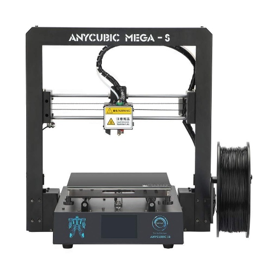 ANYCUBIC Mega-S New Upgrade 3D Printer with Extruder and Suspended Filament Rack - $299.99 MSRP